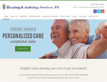 Tablet Screenshot of hearingandaudiologyservices.com